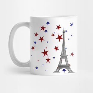 Eiffel Tower with Stars Mug